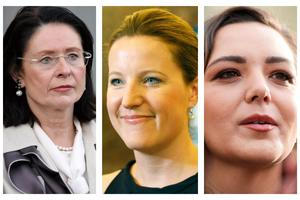 Zleva bývalá poslankyně a nynější senátorka Miroslava Němcová (ODS), bývalá poslankyně a exministryně obrany Karolína Peake (LIDEM) a současná poslankyně STAN Barbora Urbanová.